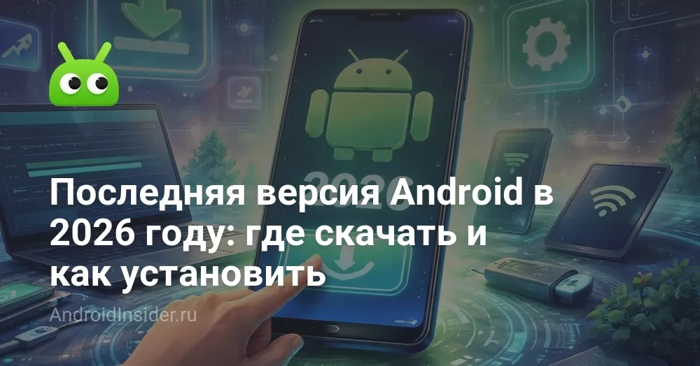 Последняя версия Android в 2026 году: где скачать и как установить
