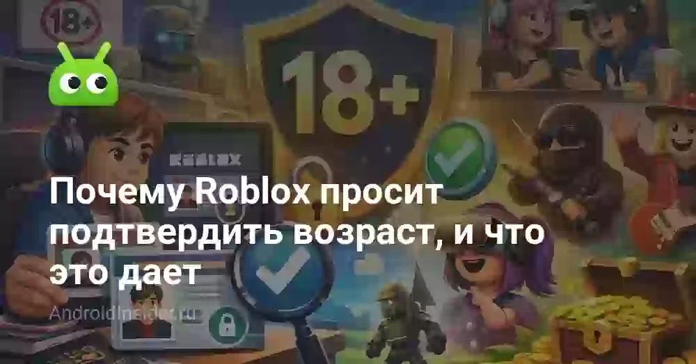 Почему Roblox просит подтвердить возраст, и что это дает
