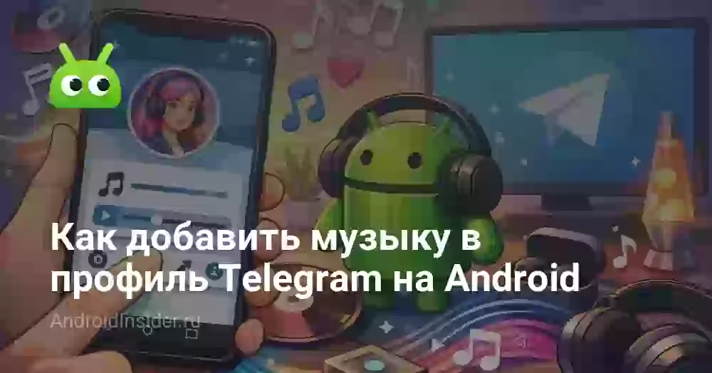 Как добавить музыку в профиль Телеграма на Android
