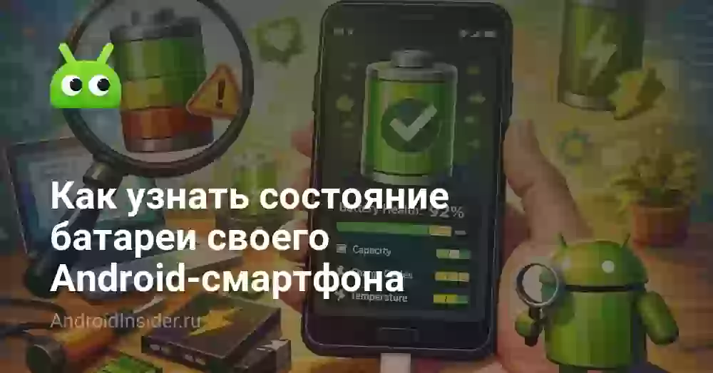 Как узнать состояние батареи Android-смартфона