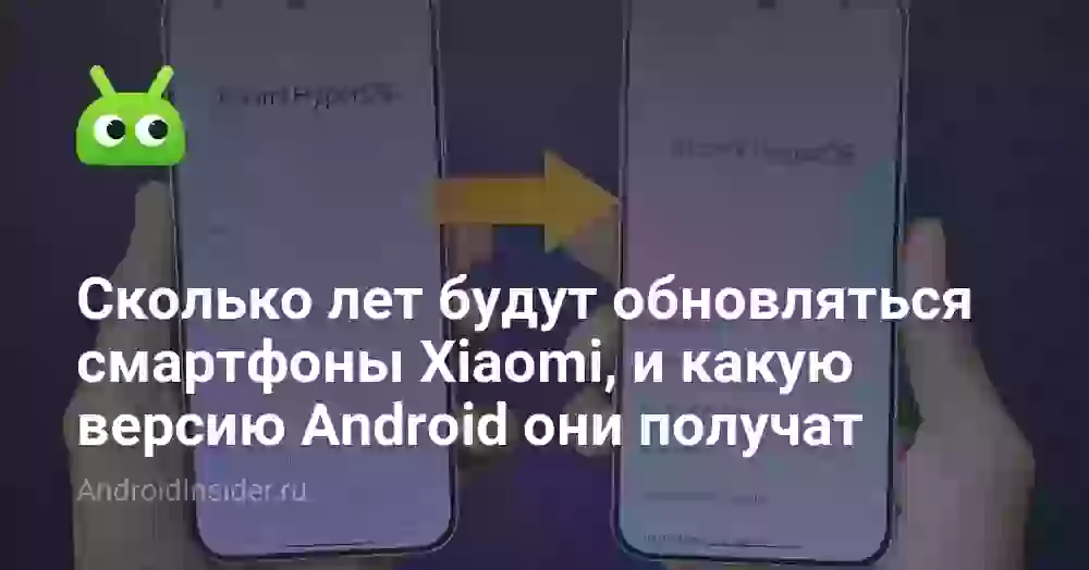 Сколько лет будут обновляться смартфоны Xiaomi, и какую версию Android они получат