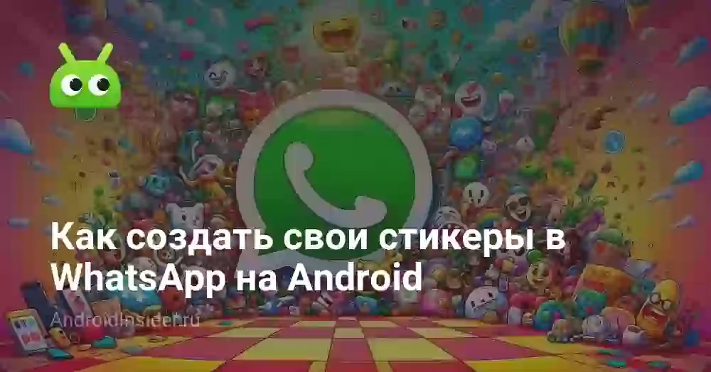 Как создать свои стикеры в WhatsApp на Android