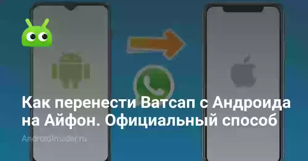 Как перенести Ватсап с Андроида на Айфон. Официальный способ