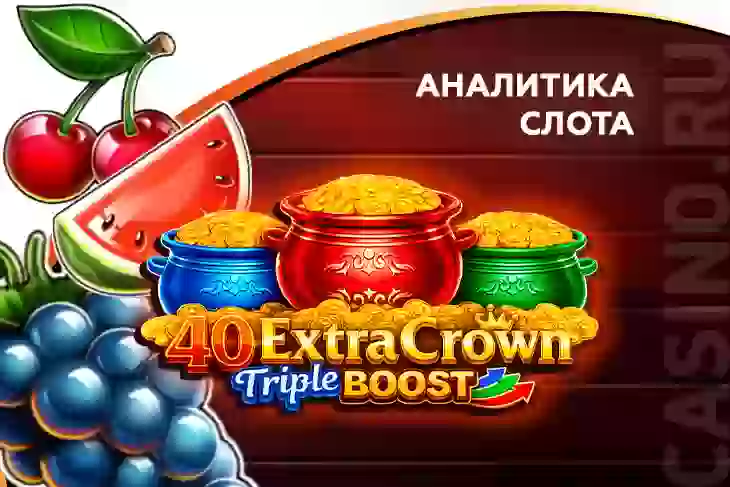 Аналитика слота 40 Extra Crown Triple Boost Golden Coins Link (Amusnet)